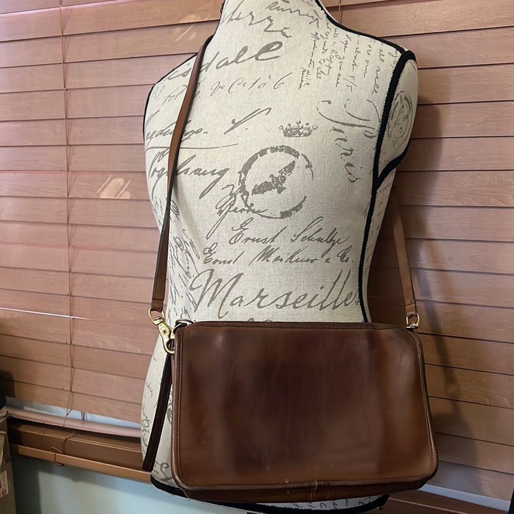 COACH VINTAGE LEATHER BONNIE CASHIN CROSSBODY BROWN BAG